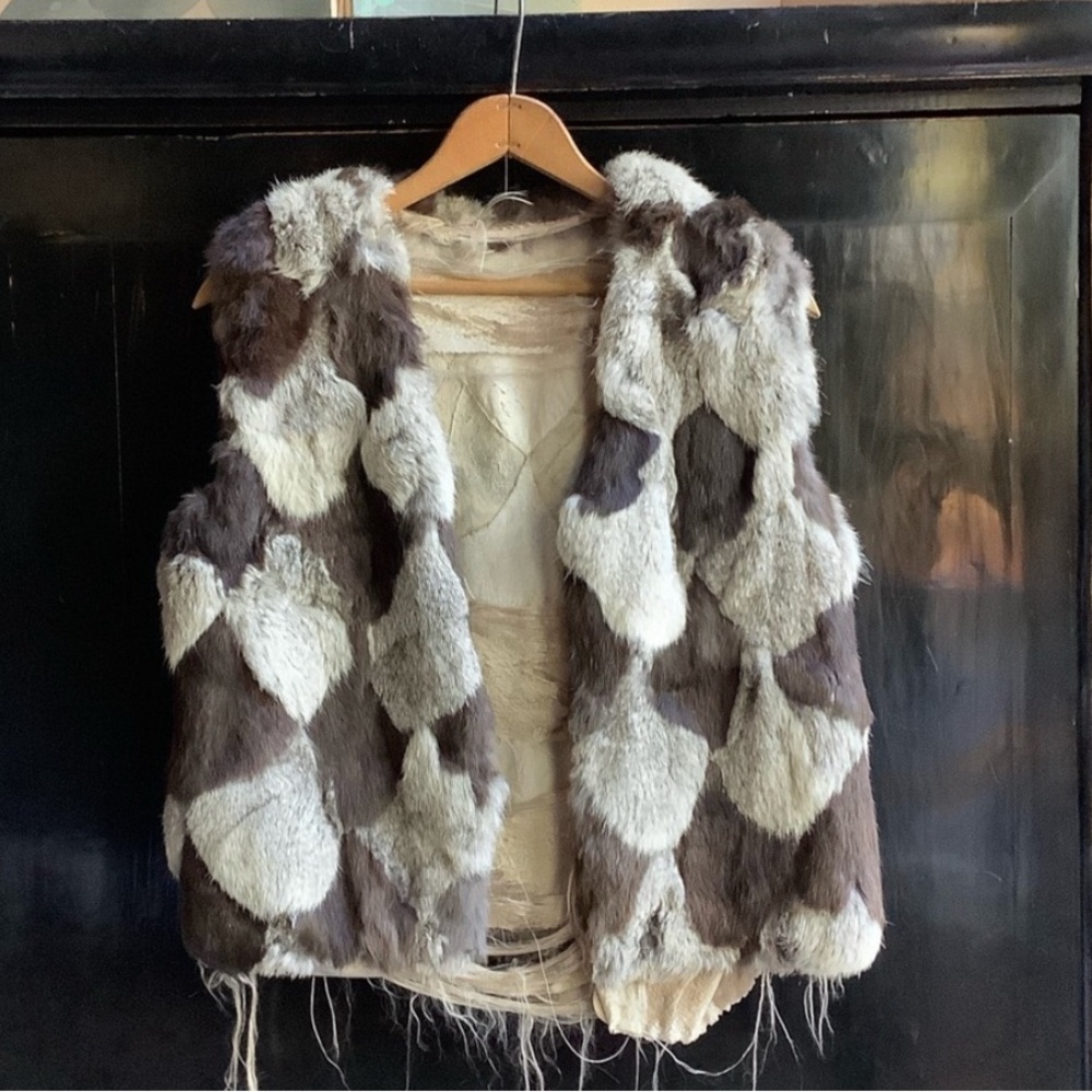 VTG Patchwork Fur Vest